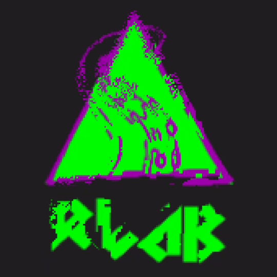 logo rlab en formato gif glitcheado